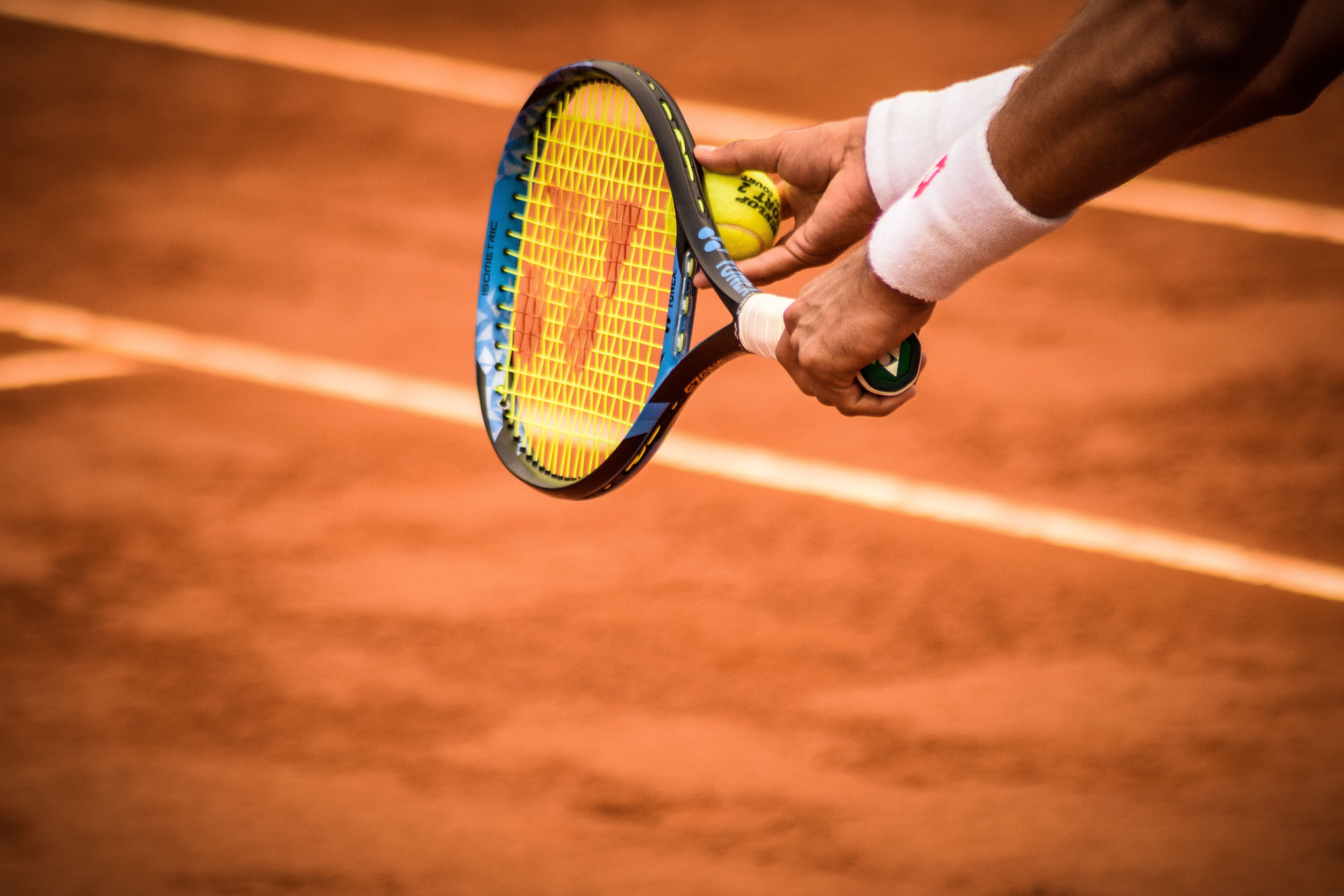 players hand tennis ball preparing 600w 181769753