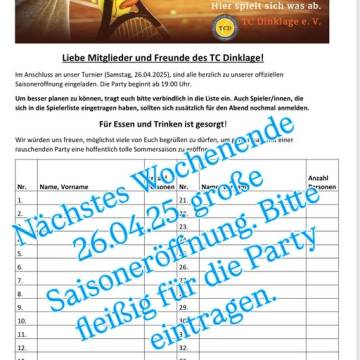 Saisoneröffnungsturnier